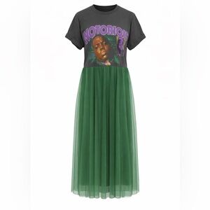🎸The Remix Collection🥁 Notorious Big Edition! Band Tee to maxi! Repurposed.
